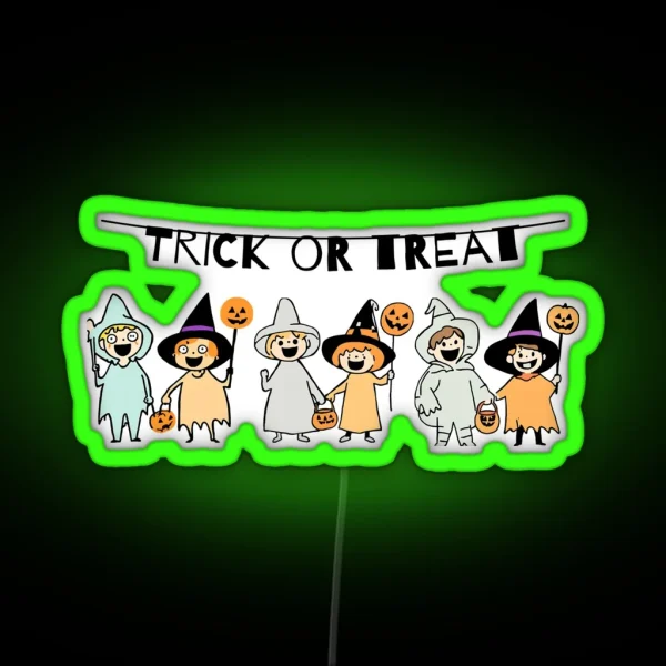 Trick Or Treat RGB Neon Sign