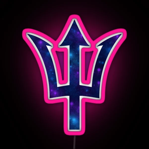 Trident And Galaxy Percy Jackson RGB Neon Sign
