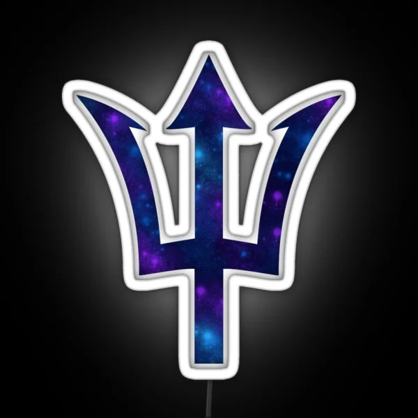Trident And Galaxy Percy Jackson RGB Neon Sign