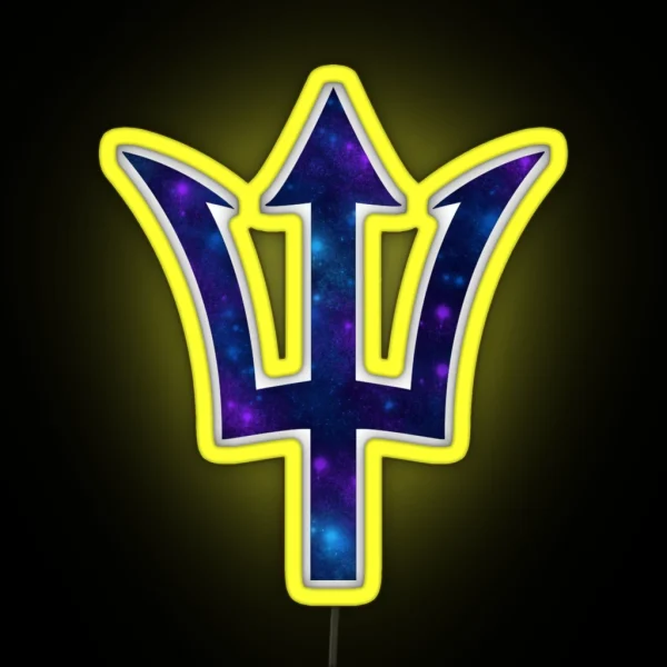 Trident And Galaxy Percy Jackson RGB Neon Sign