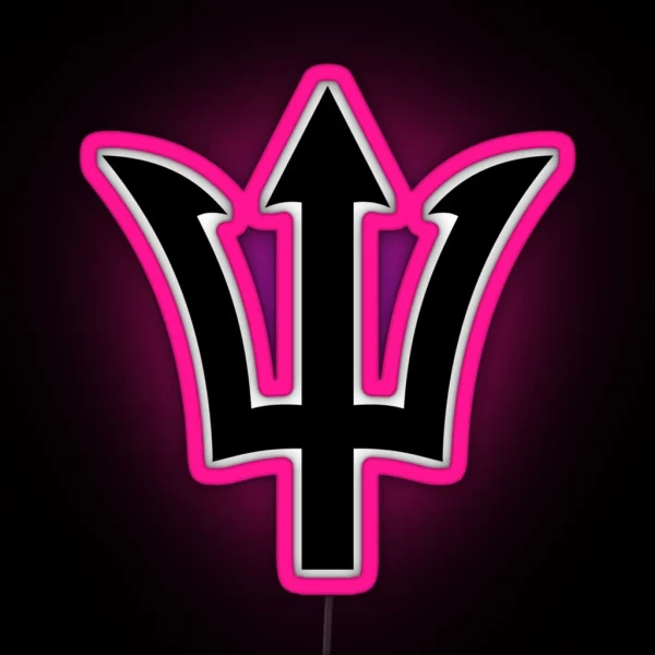 Trident Head Zodiac Sign Astral RGB Neon Sign