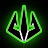 Vintage Trident Motif Neon Sign with Colorful RGB LED Lighting