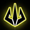 RGB LED Neon Sign with Trident Symbol Illuminated Light Display