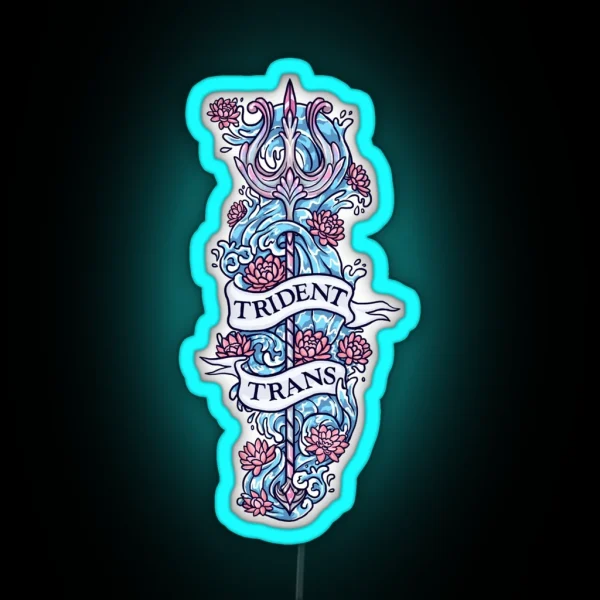 TRIDENT TRANS RGB Neon Sign