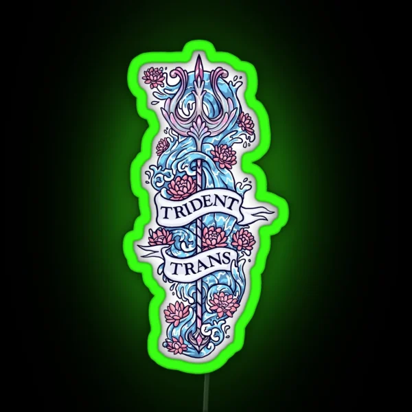 TRIDENT TRANS RGB Neon Sign