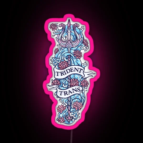 TRIDENT TRANS RGB Neon Sign