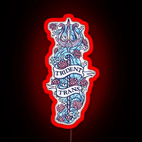 TRIDENT TRANS RGB Neon Sign