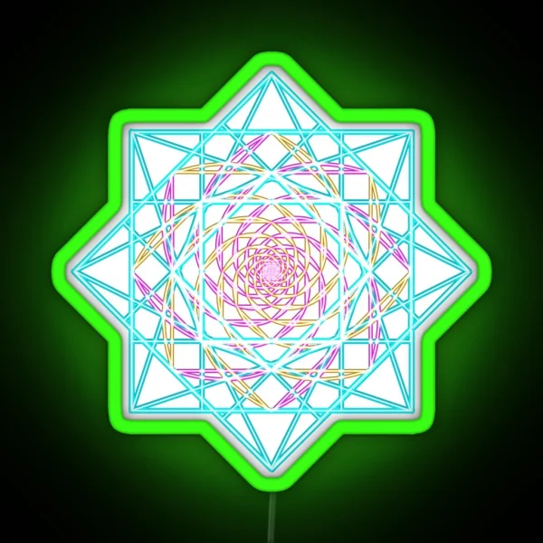 Trinary Eternal Spiral RGB Neon Sign