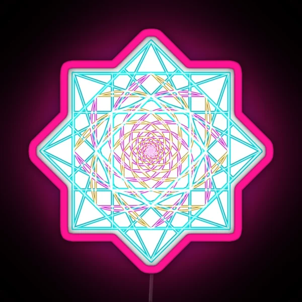 Trinary Eternal Spiral RGB Neon Sign