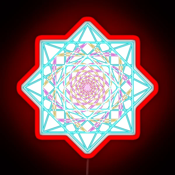Trinary Eternal Spiral RGB Neon Sign