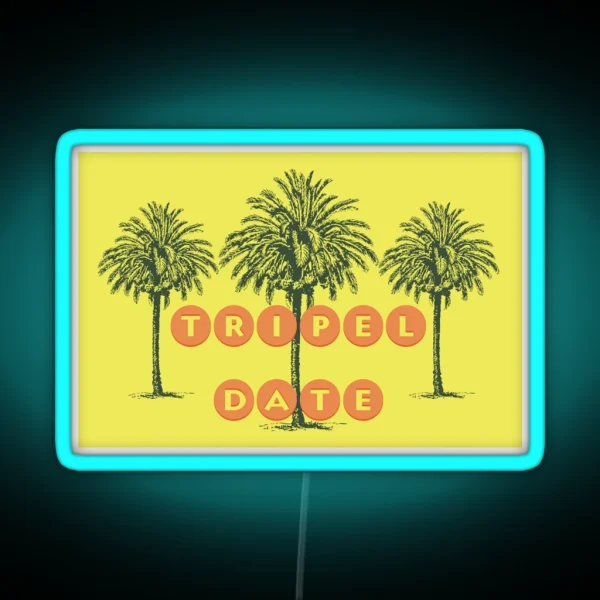 Tripel Date RGB Neon Sign