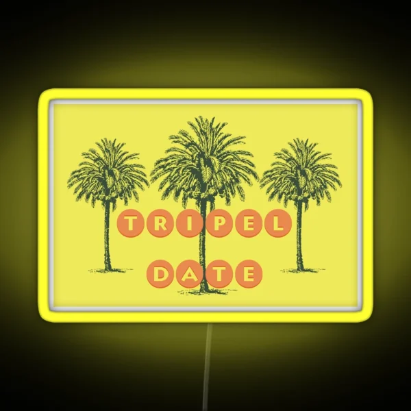 Tripel Date RGB Neon Sign