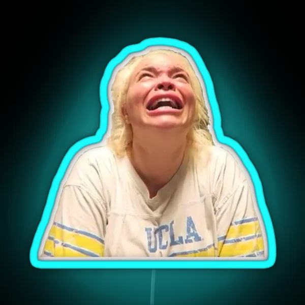 Trisha Paytas Crying Youtube RGB Neon Sign