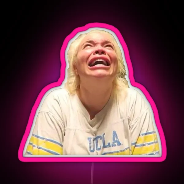 Trisha Paytas Crying Youtube RGB Neon Sign