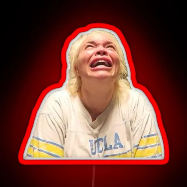 Trisha Paytas Crying Youtube RGB Neon Sign