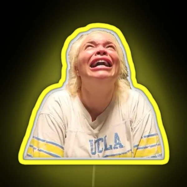 Trisha Paytas Crying Youtube RGB Neon Sign