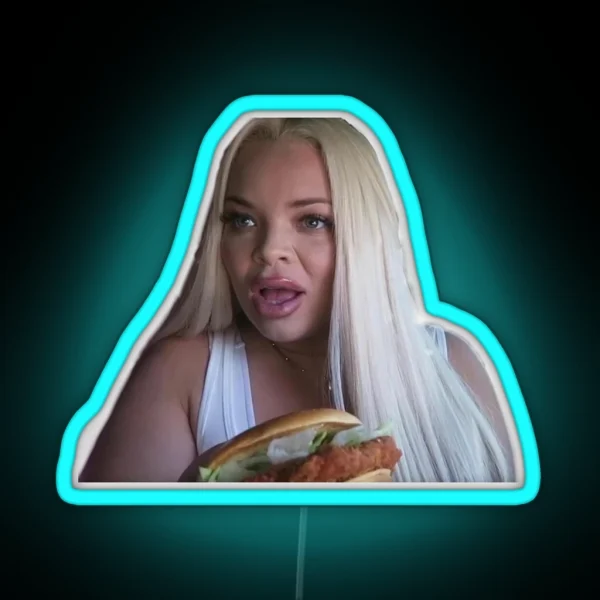 Trisha Paytas Huh What RGB Neon Sign