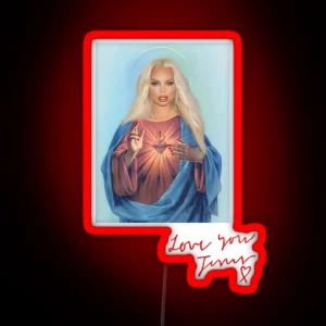 Trisha Paytas Jesus RGB Neon Sign