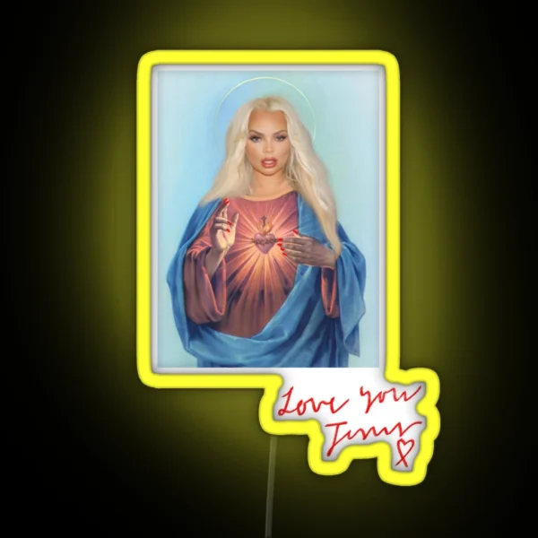 Trisha Paytas Jesus RGB Neon Sign