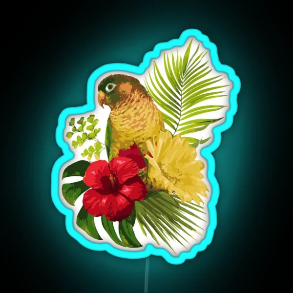 Tropical Parrot RGB Neon Sign