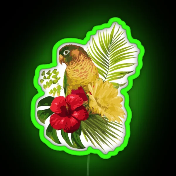 Tropical Parrot RGB Neon Sign