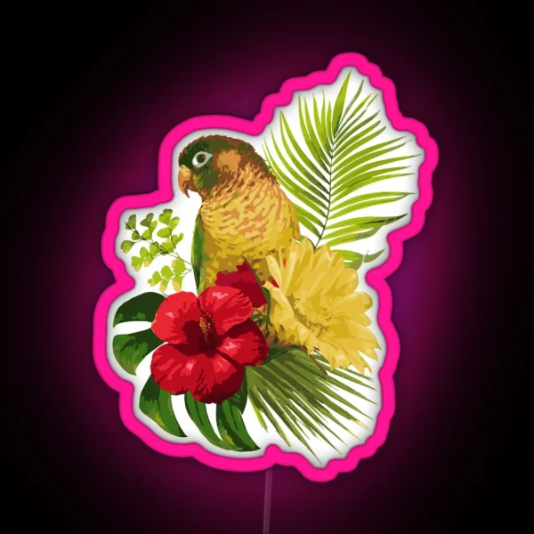 Tropical Parrot RGB Neon Sign