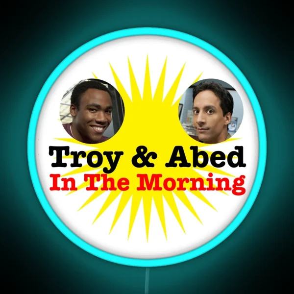 Troy And Abed Led RGB Neon Sign