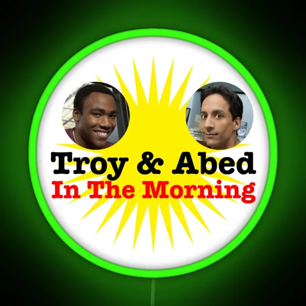 Troy And Abed Led RGB Neon Sign