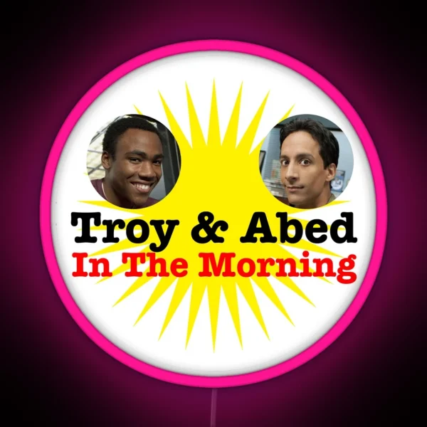 Troy And Abed Led RGB Neon Sign
