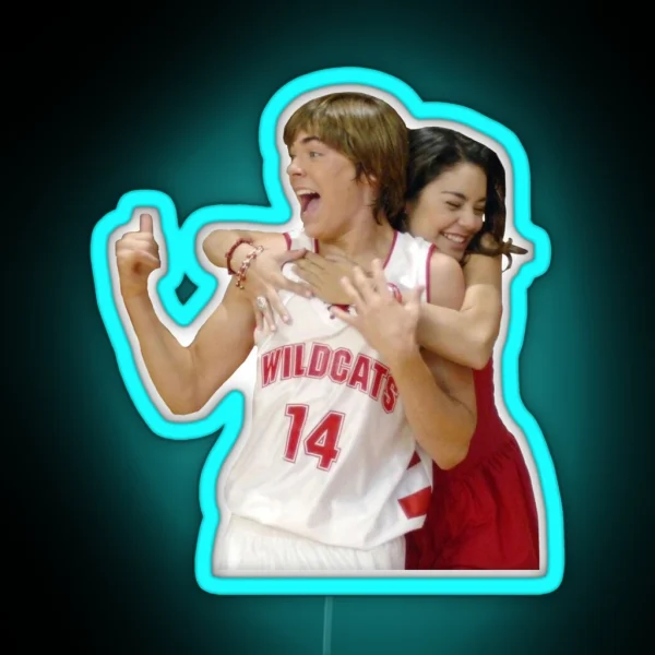 Troy And Gabriella RGB Neon Sign
