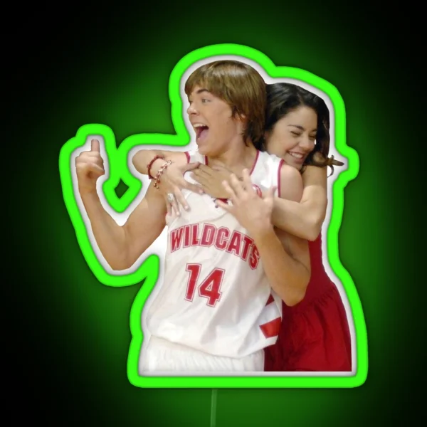 Troy And Gabriella RGB Neon Sign