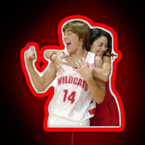 Troy And Gabriella RGB Neon Sign