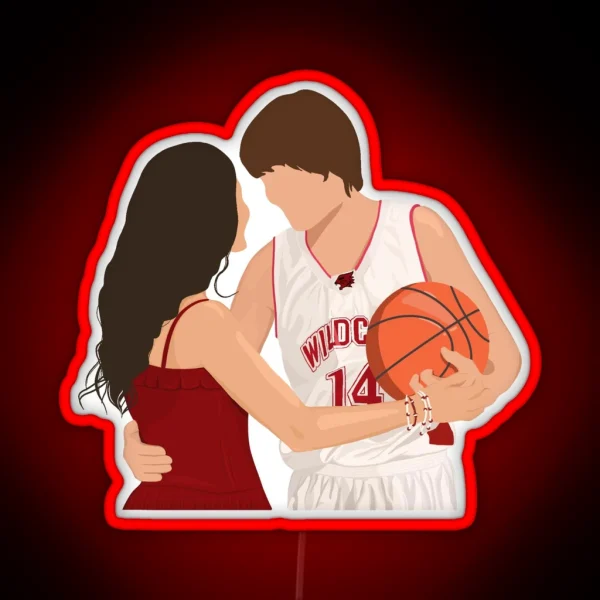 Troy Bolton And Gabriella Montez High School Musical RGB Neon Sign