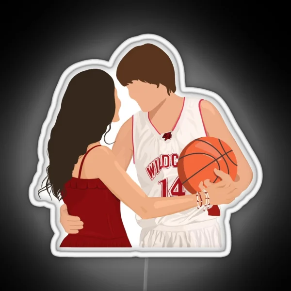 Troy Bolton And Gabriella Montez High School Musical RGB Neon Sign