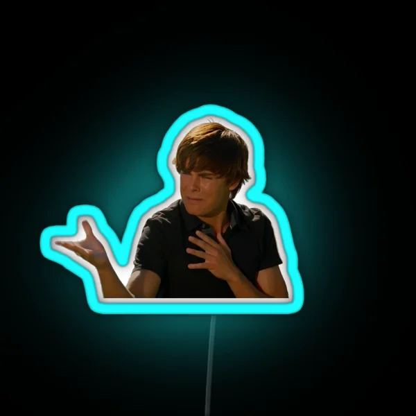 Troy Bolton Bet On It RGB Neon Sign