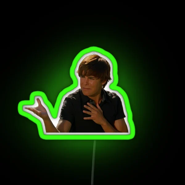 Troy Bolton Bet On It RGB Neon Sign