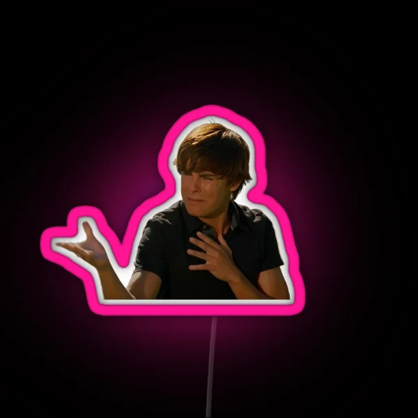Troy Bolton Bet On It RGB Neon Sign