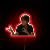 Troy Bolton's iconic phrase shines bright with colorful neon lights