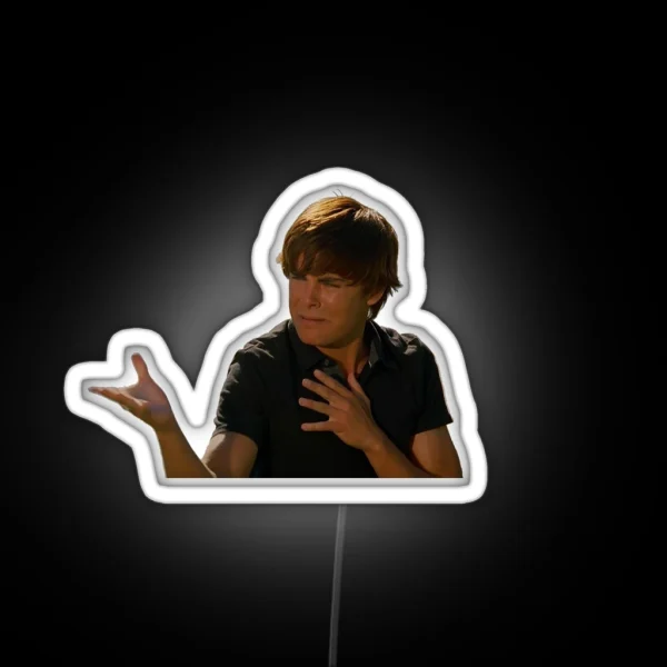 Troy Bolton Bet On It RGB Neon Sign