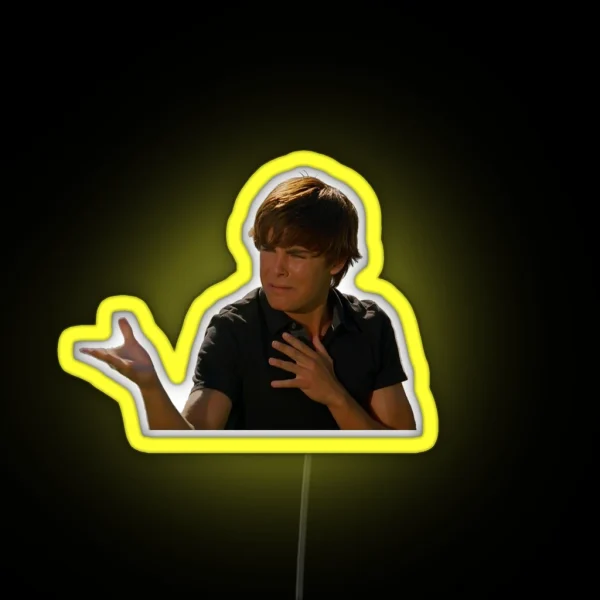 Troy Bolton Bet On It RGB Neon Sign