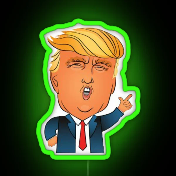 Trump Cartoon Led RGB Neon Sign