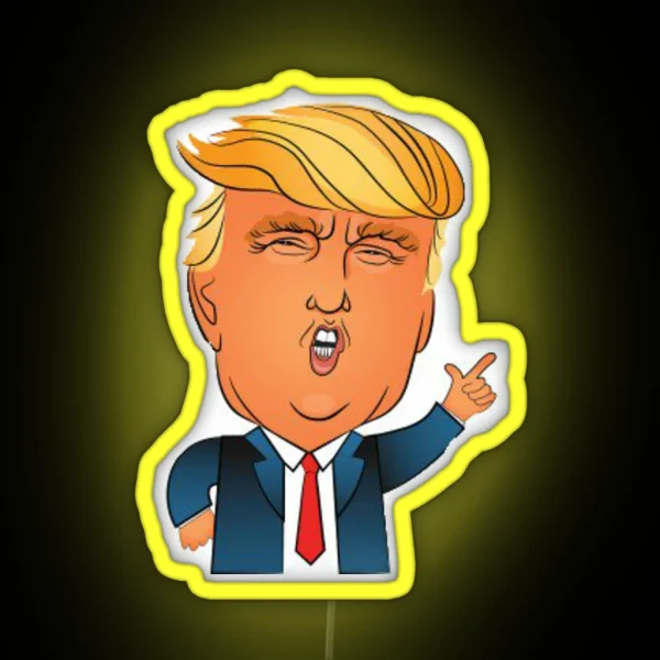 Trump Cartoon Led RGB Neon Sign
