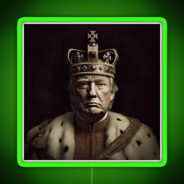 Trump The Controversial Coronation RGB Neon Sign