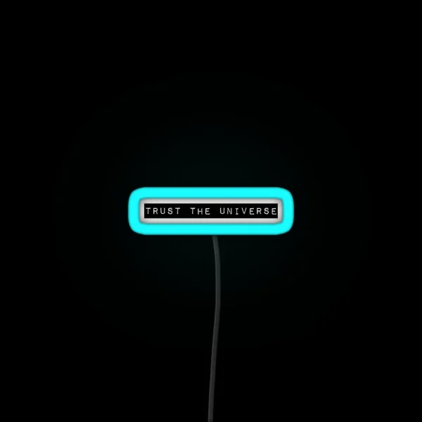 Trust The Universe Minimal Box Logo RGB Neon Sign