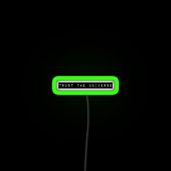 Trust The Universe Minimal Box Logo RGB Neon Sign