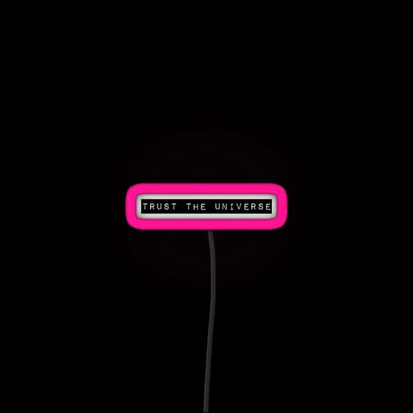 Trust The Universe Minimal Box Logo RGB Neon Sign