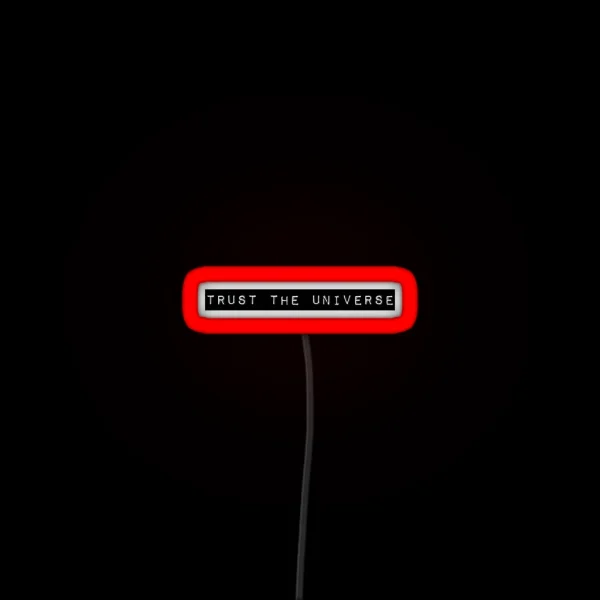 Trust The Universe Minimal Box Logo RGB Neon Sign