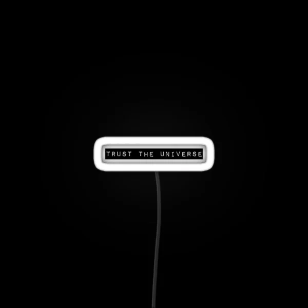 Trust The Universe Minimal Box Logo RGB Neon Sign