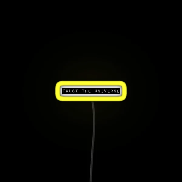 Trust The Universe Minimal Box Logo RGB Neon Sign