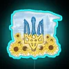 Glowing Ukrainian patriotism Tryzub Field wall decor LED neon sign